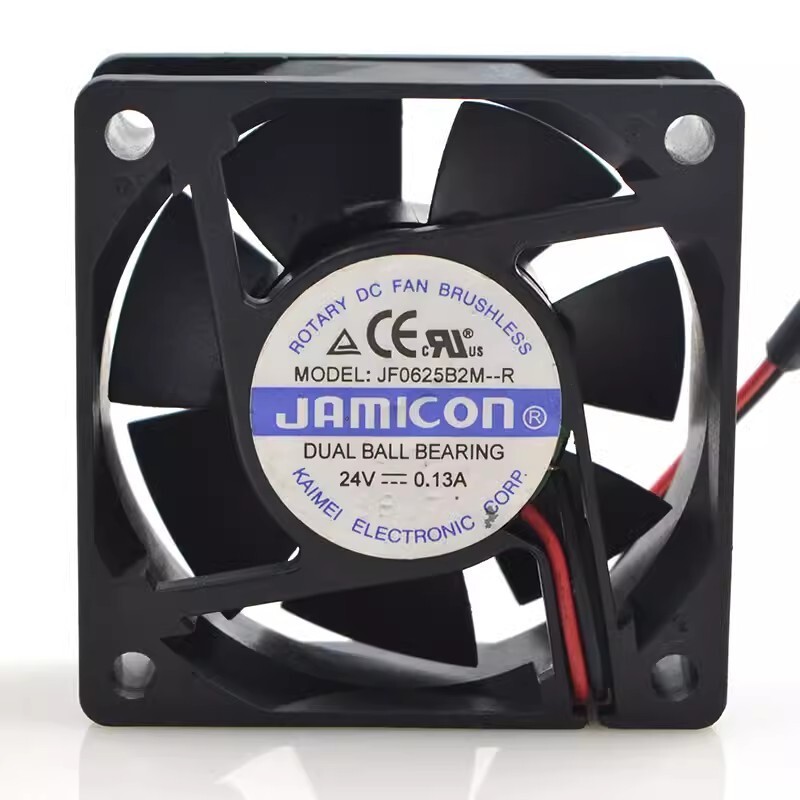 JAMICON 6025 JF0625B2M-R 24V 0.13A 6CM 2-Wire Inverter Cooling Fan