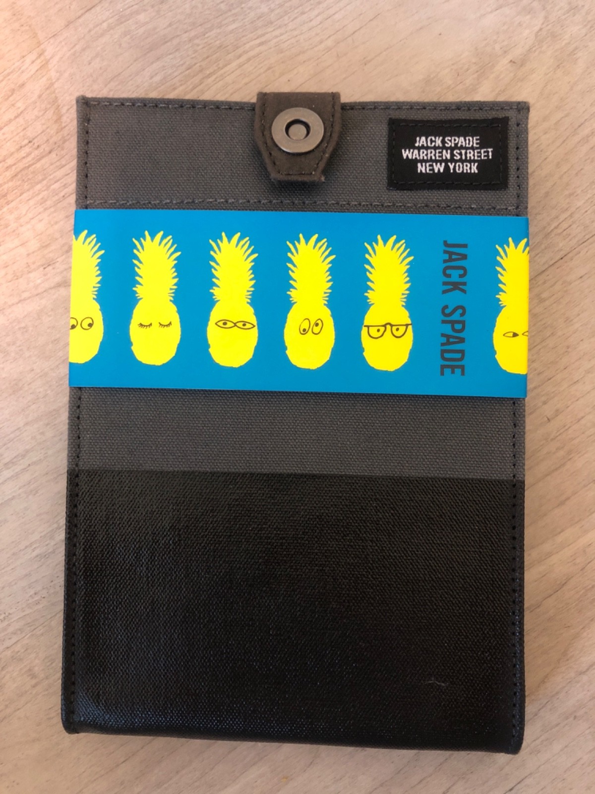 JACK SPADE WARREN STREET NEW YORK DIPPED NOOK COVER BLACK NEW WITH TAG