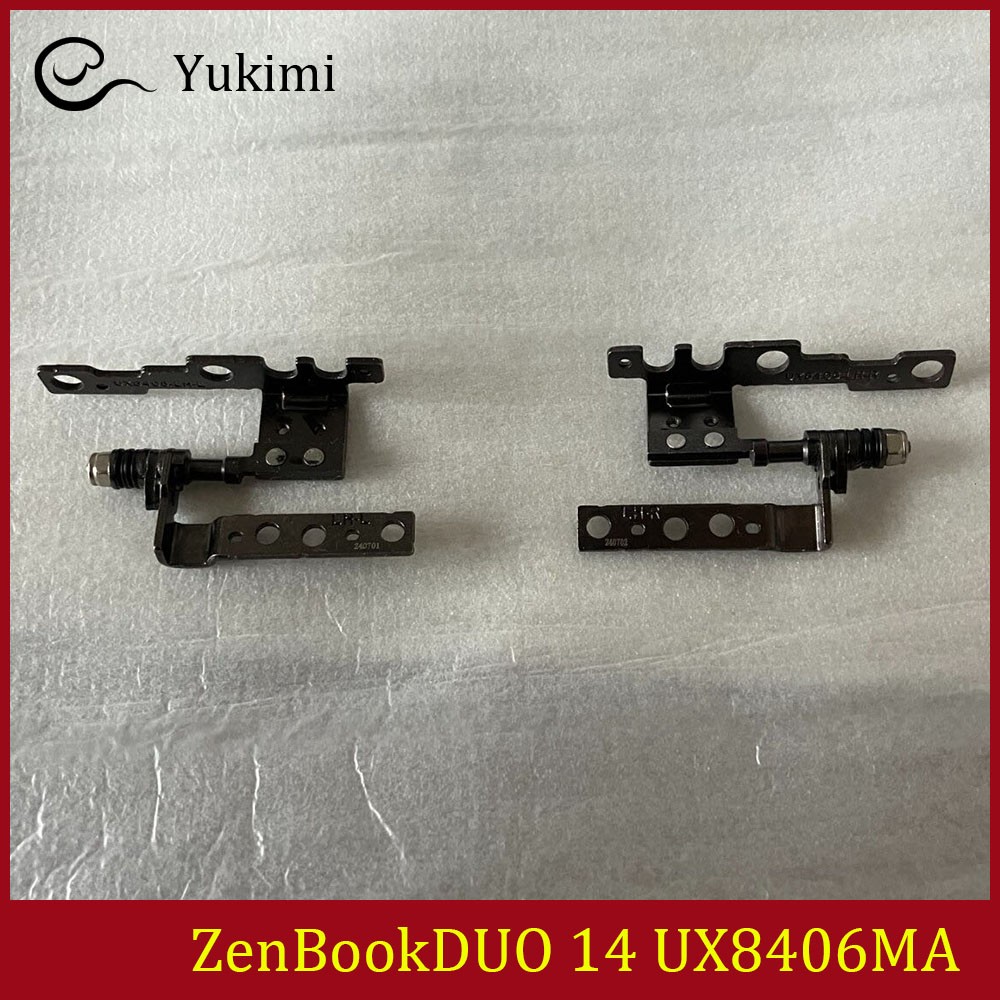 FOR ASUS ZenBookDUO 14 UX8406MA Silver Laptop Left Right Screen Shaft Hinge