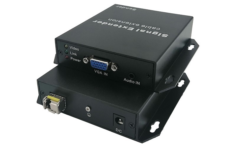 Torileaf VGA Over Fiber w/ Audio VGA to Fiber Extender 1080P@60Hz, 20 KM DFO-3VA