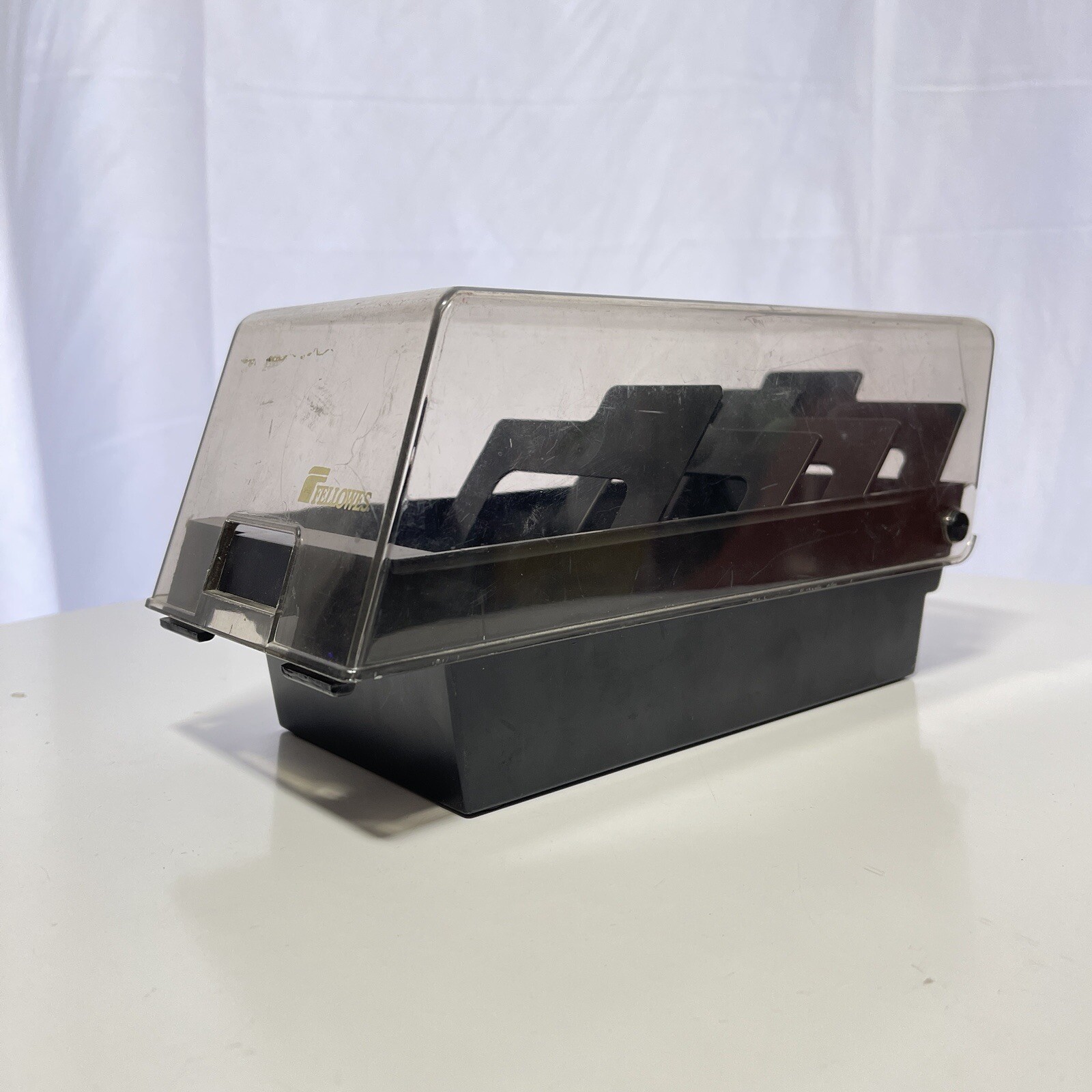 Vintage Fellowes Plastic 3.5” Floppy Disk Storage Case