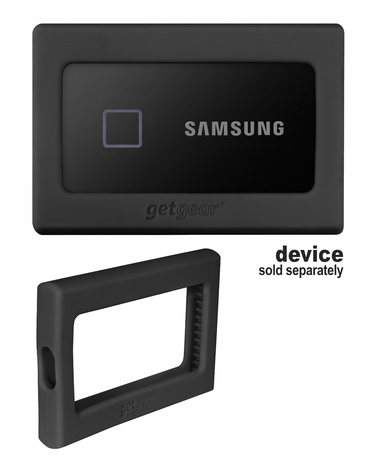 Silicone Bumper for Samsung T7, T7 Touch Portable SSD - 1TB, 2TB, 500GB, USB 3.2