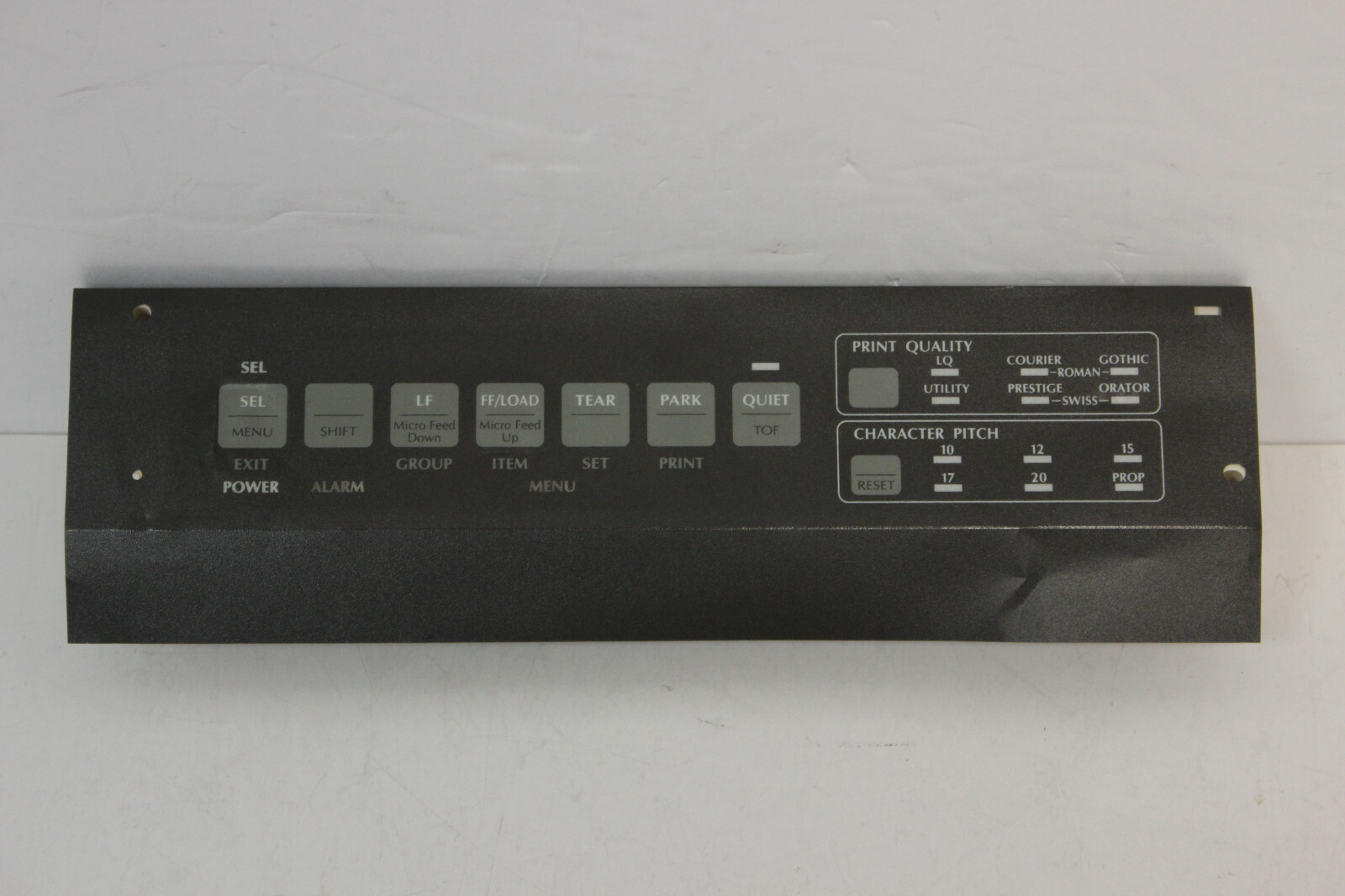 OKIDATA 53562701 OPERATOR PANEL COVER WITH OVERLAY ML590 ML591 PRINTER