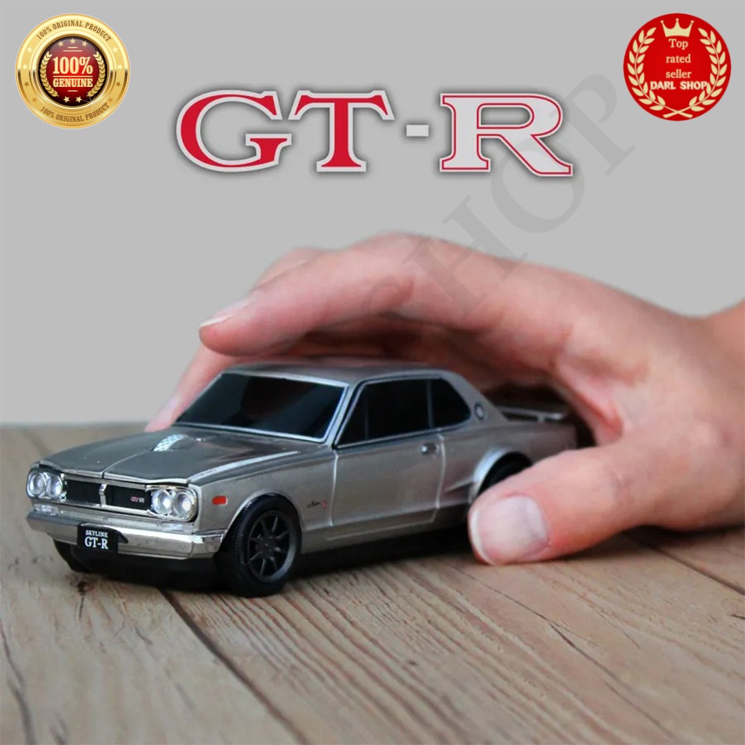 NISSAN SKYLINE 2000GT-R KPGC10 Wireless mouse Silver CAMSHOP Officially licensed
