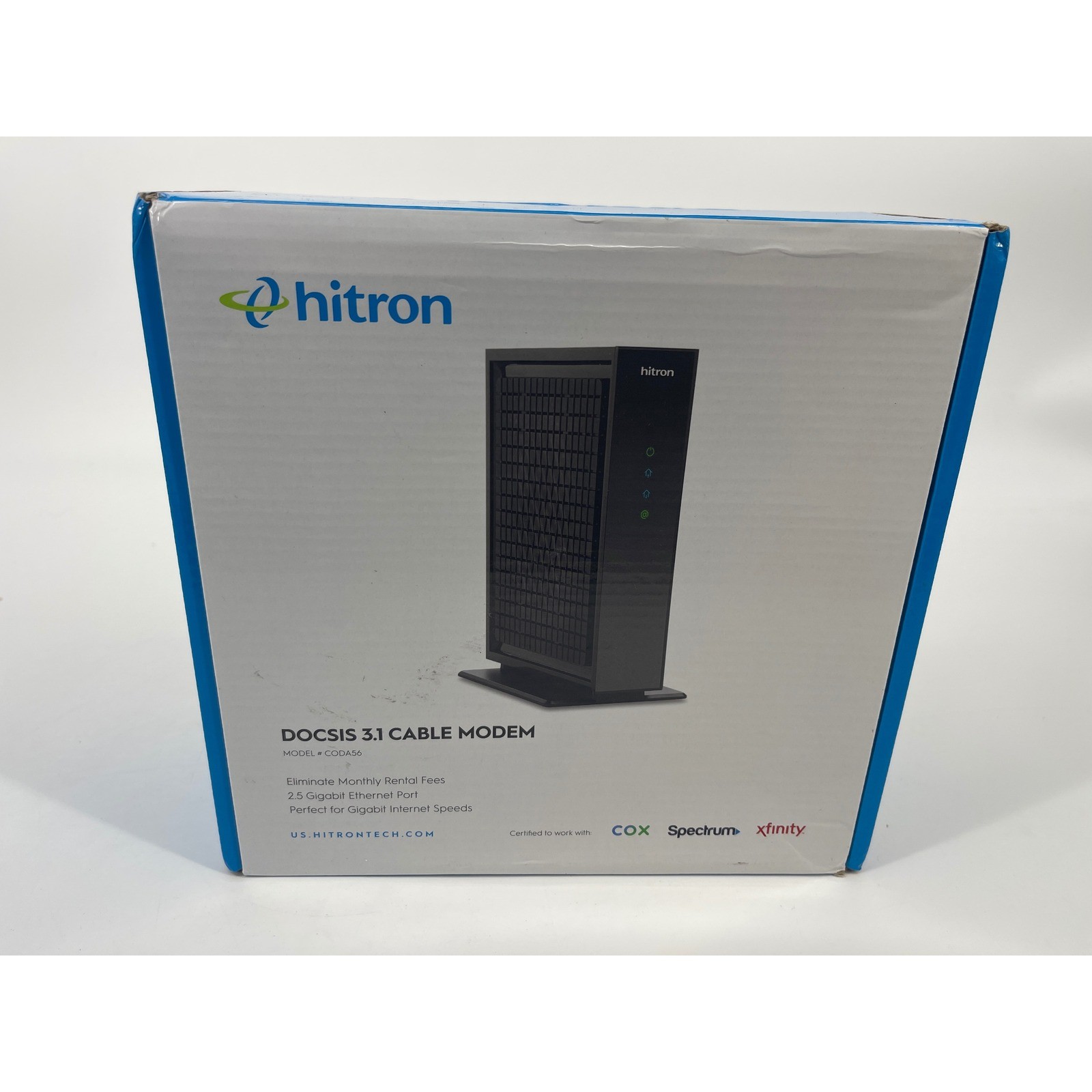 Hitron CODA56 DOCSIS 3.1 Cable Modem 2.5G Port Xfinity Spectrum Cox New Sealed