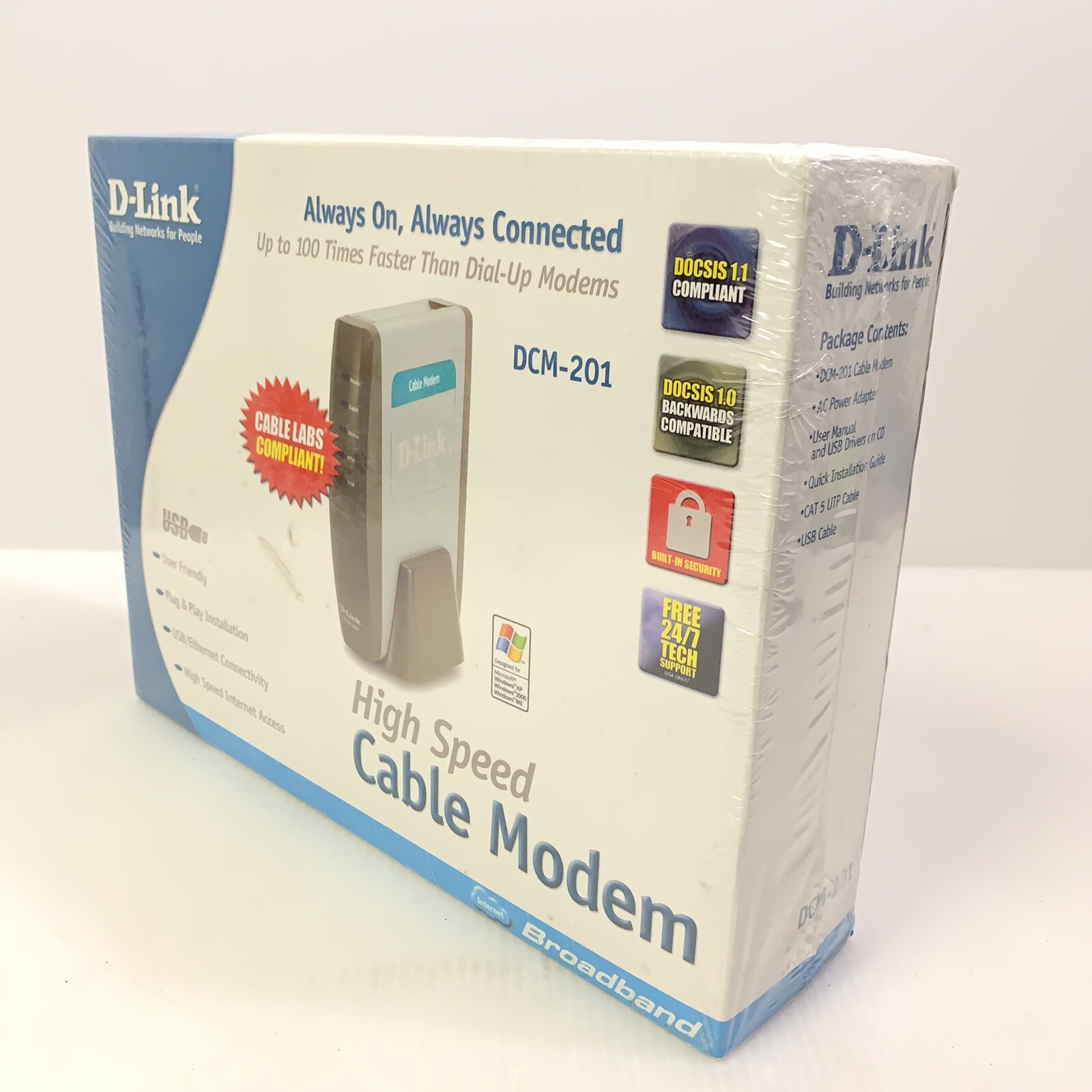FACTORY SEALED D-Link  CABLE MODEM - DCM 201 (DCM-201) 38 Mbps