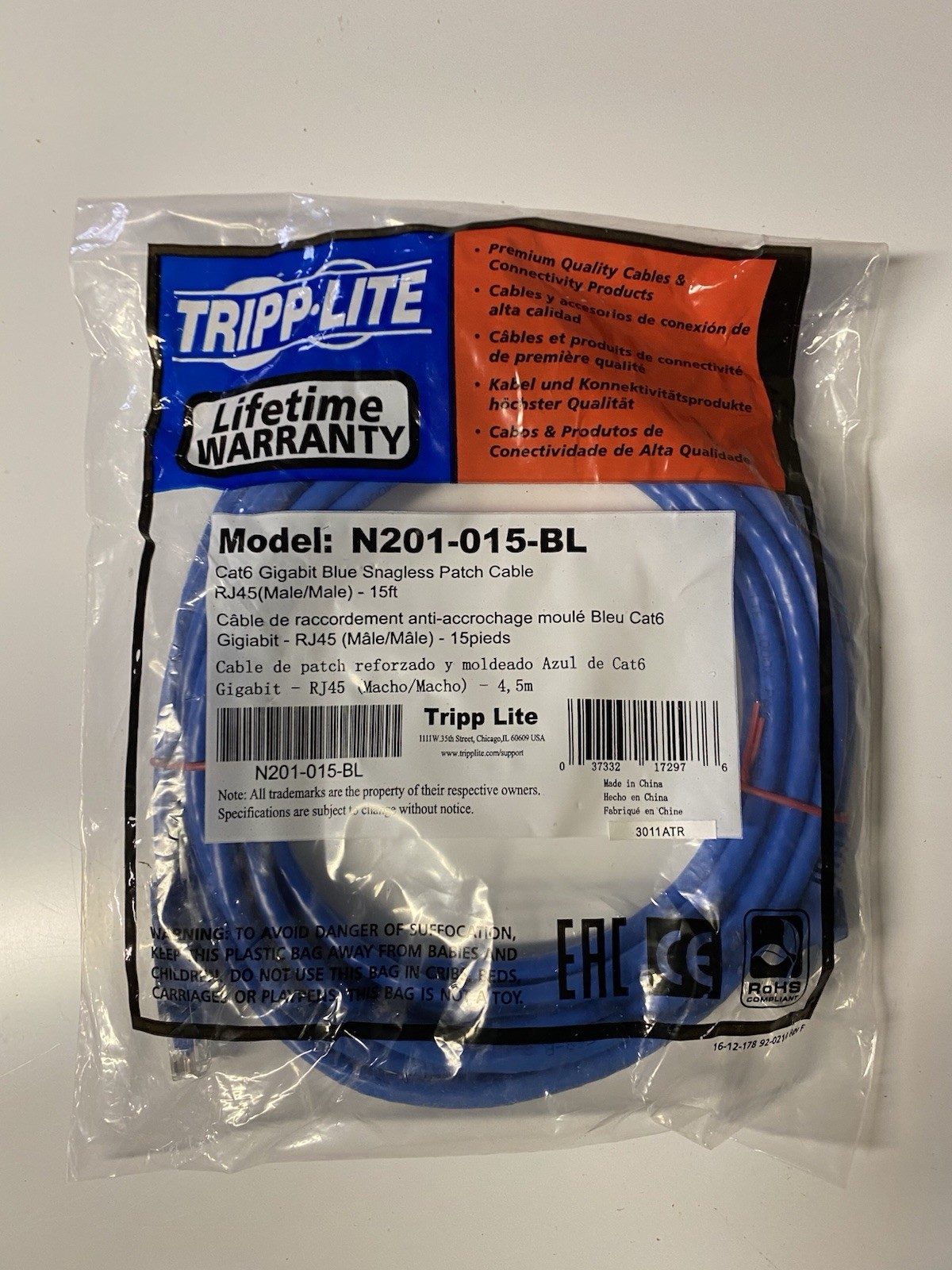 Tripp Lite N201-015-BL
