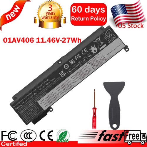 Replacement Battery For Lenovo ThinkPad T460s T470s 00HW024 01AV406 01AV407 NEW
