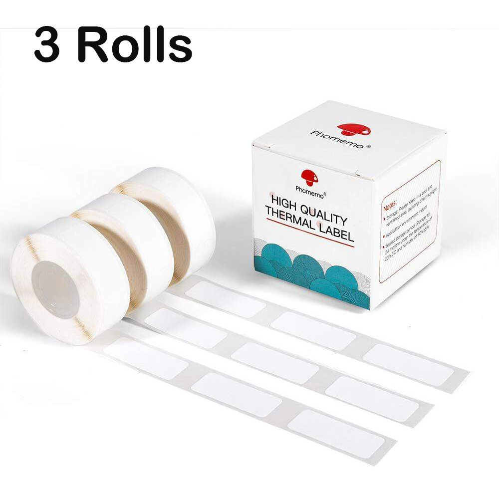 Phomemo Square Self-Adhesive Thermal Label Tape Sticker Paper for D30 Printer