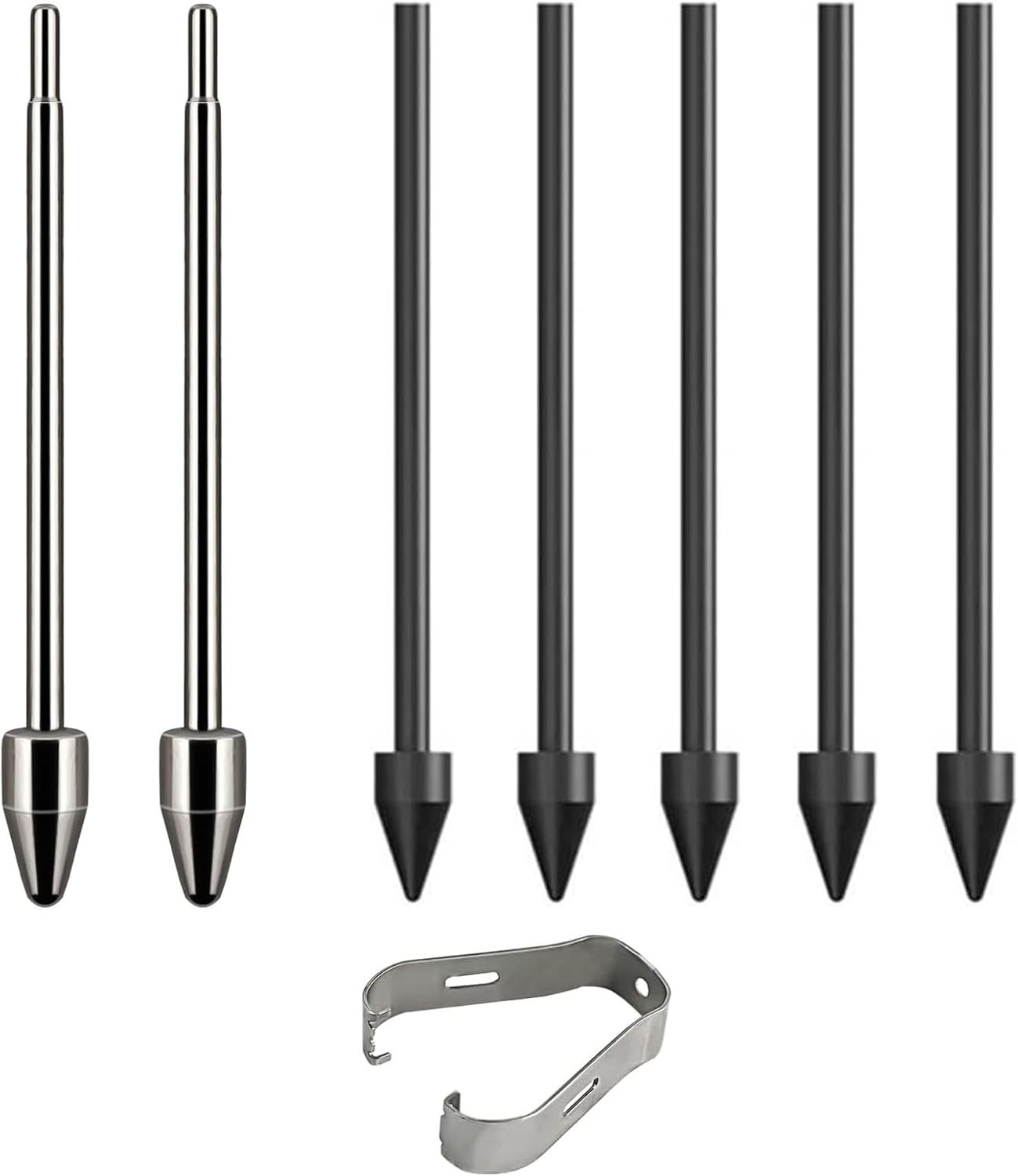 Titanium Metal Nibs/Tips Replacement for Samsung Galaxy Tab S9/S9FE+/S9 Black 