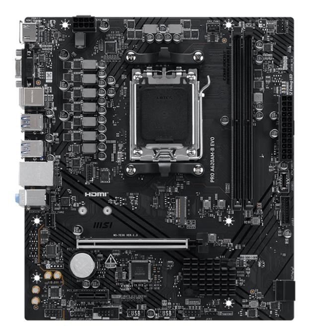 MSI PRO A620AM-B EVO AMD A620A Socket AM5 ATX