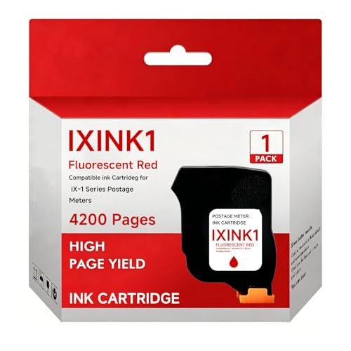 IXINK1 Red Ink Cartridge Smart-Auto Ink for iX-1 Fluorescent Postage Meter