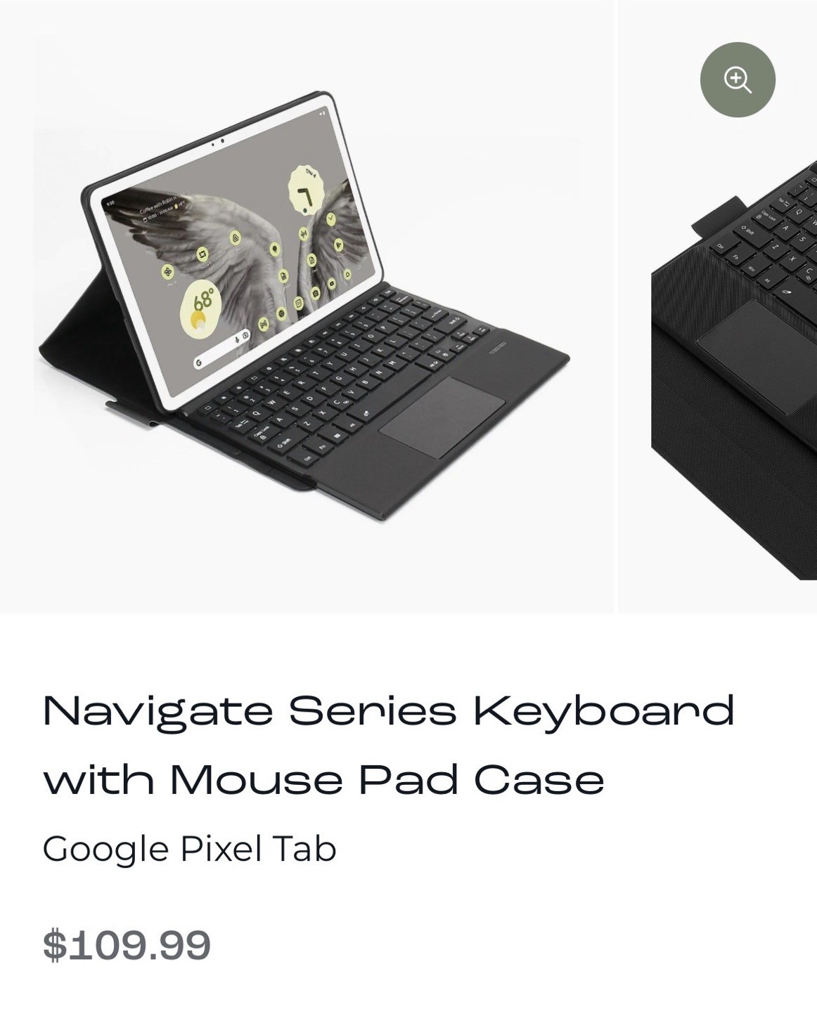 SAHARA Navigate Series Keyboard  with Mouse Pad Case for Google Pixel Tablet