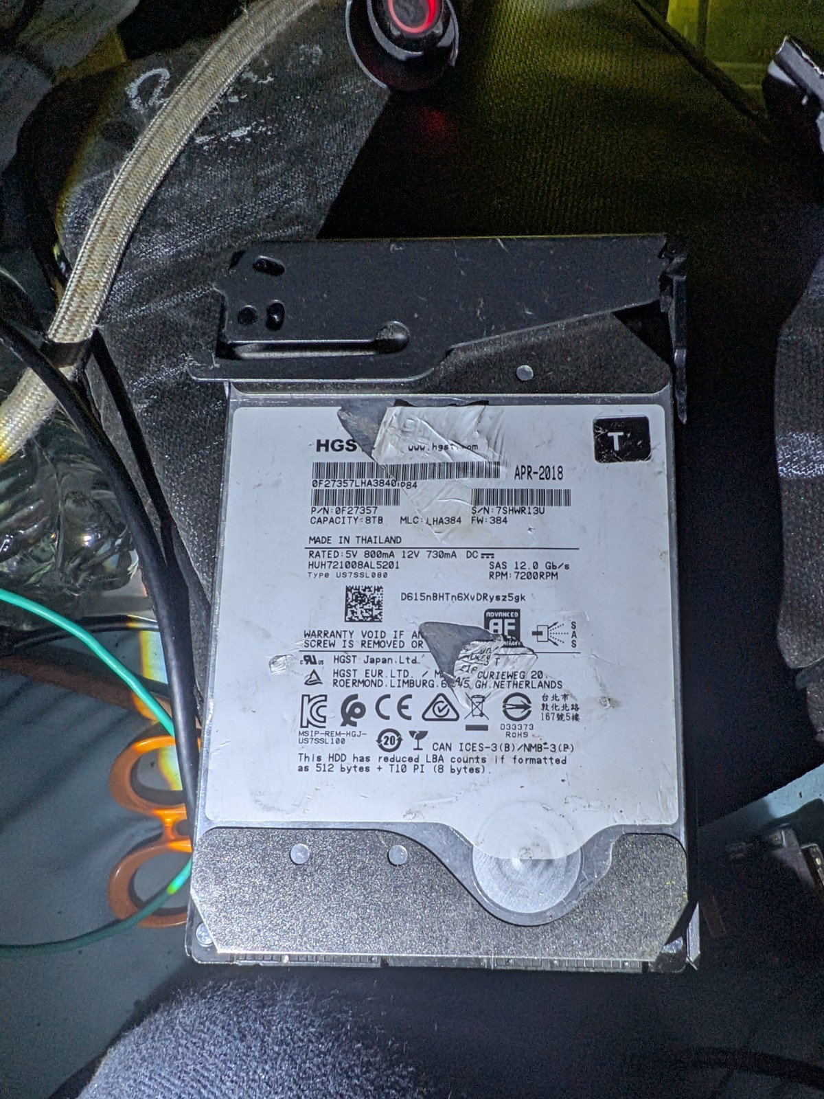 HGST Ultrastar He8 8TB 7200RPM 4Kn 3.5 Inch Internal HDD