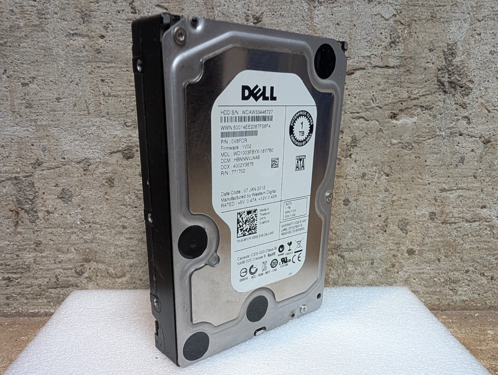 Dell Enterprise Class WD1003FBYX-18Y7B0 1TB 7.2K RPM 3Gb/s SATA 3.5" HDD TESTED