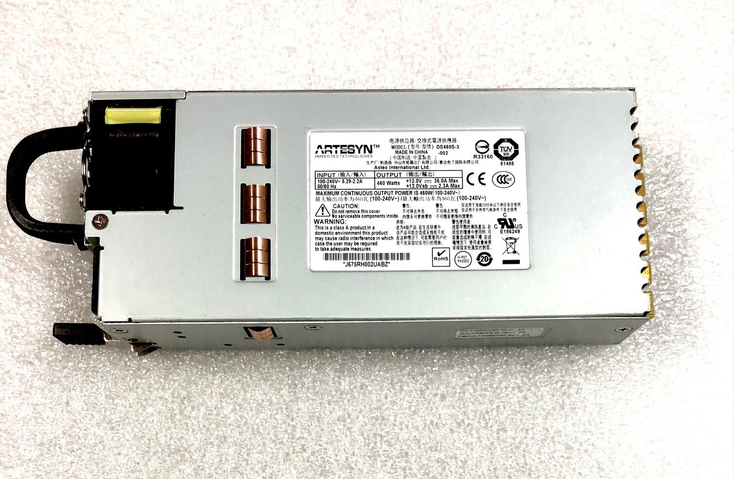 DS460S-3-002 460W AC SWAP PSU ARTESYN  ASTEC