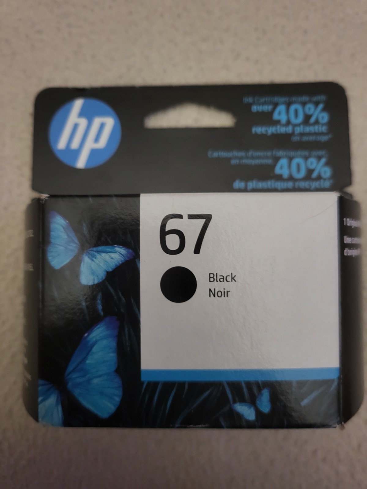 HP 67 Black High Yield Ink Cartridge 3YM57AN Genuine New & Sealed  EXP 05-2027