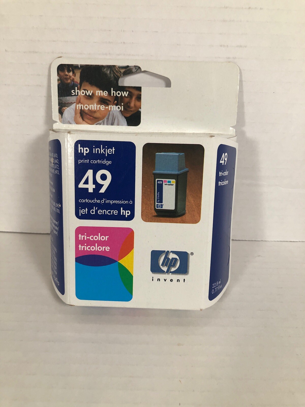 HP Inkjet 49 Tri-Color Print Ink Cartridge Genuine New