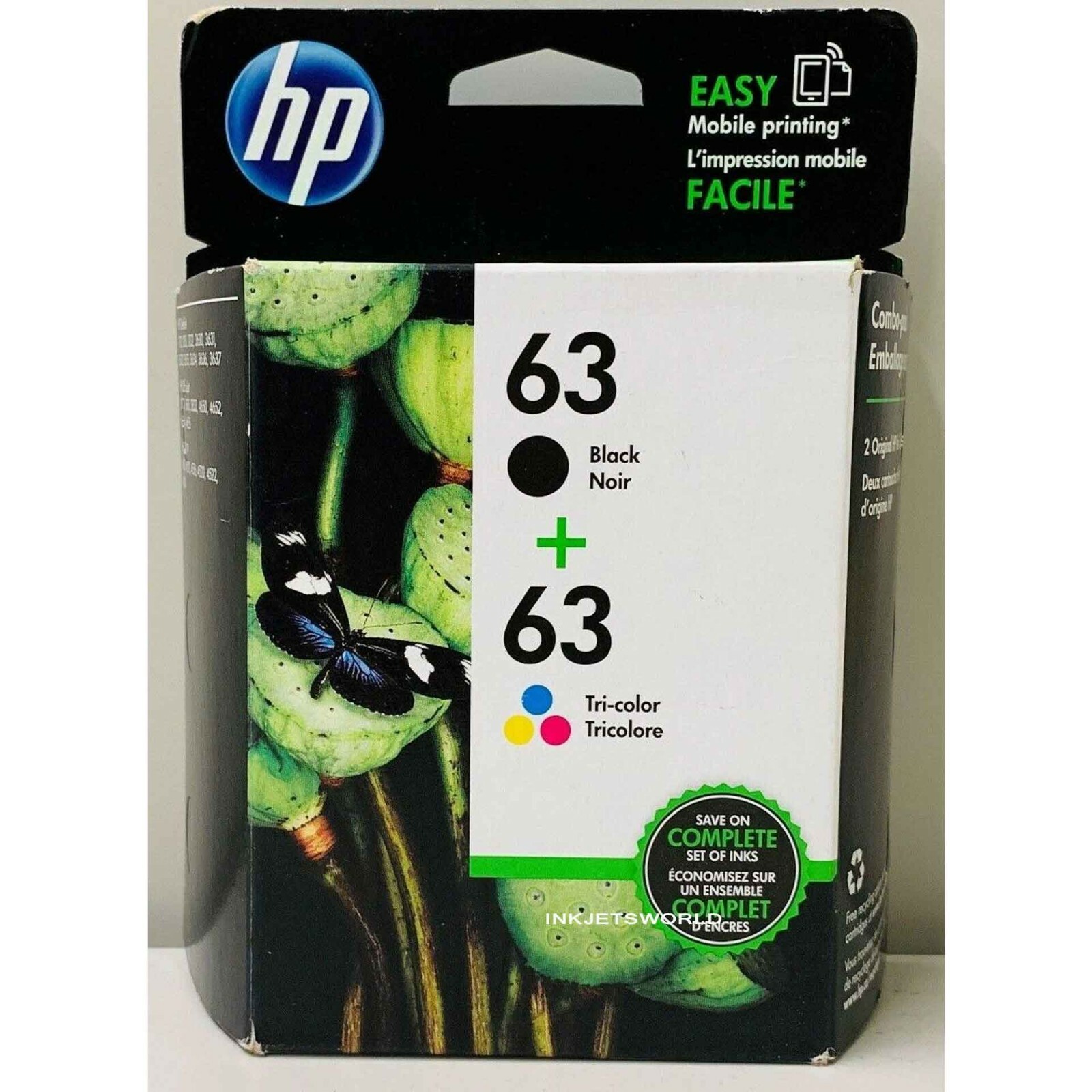 HP 63 Ink Cartridge Combo Genuine HP OfficeJet 3830 3831 3832 3833 3834 3835
