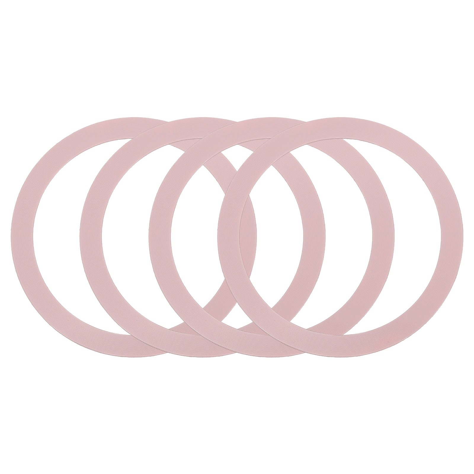4Pcs Magnetic Adapter Ring, Magnetic Wireless Charger Conversion Kit, Rose Gold
