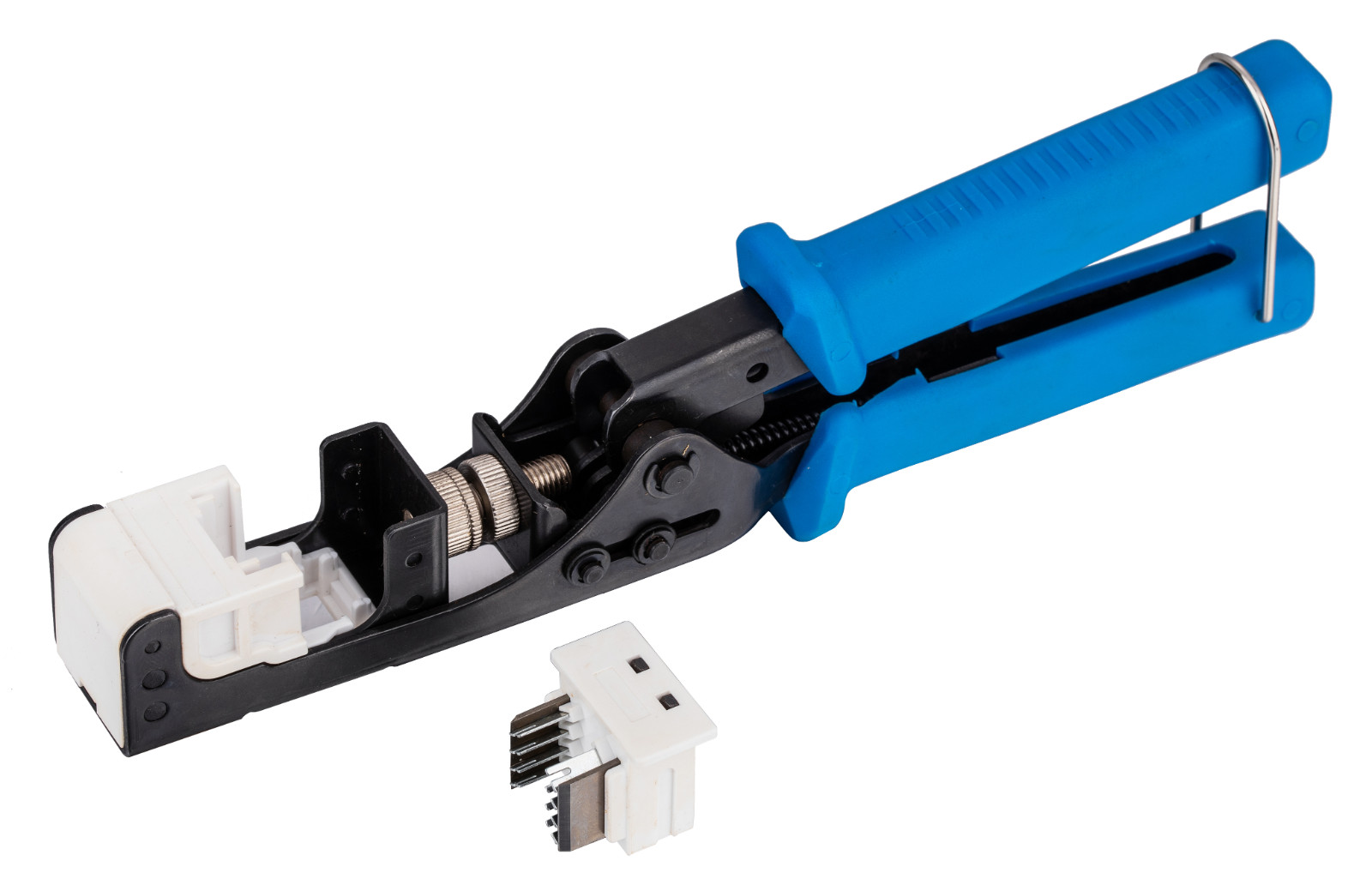 110 Punch Down Crimping Tool for RJ45 45° Keystone Jacks Cat5e Cat6 Crimper