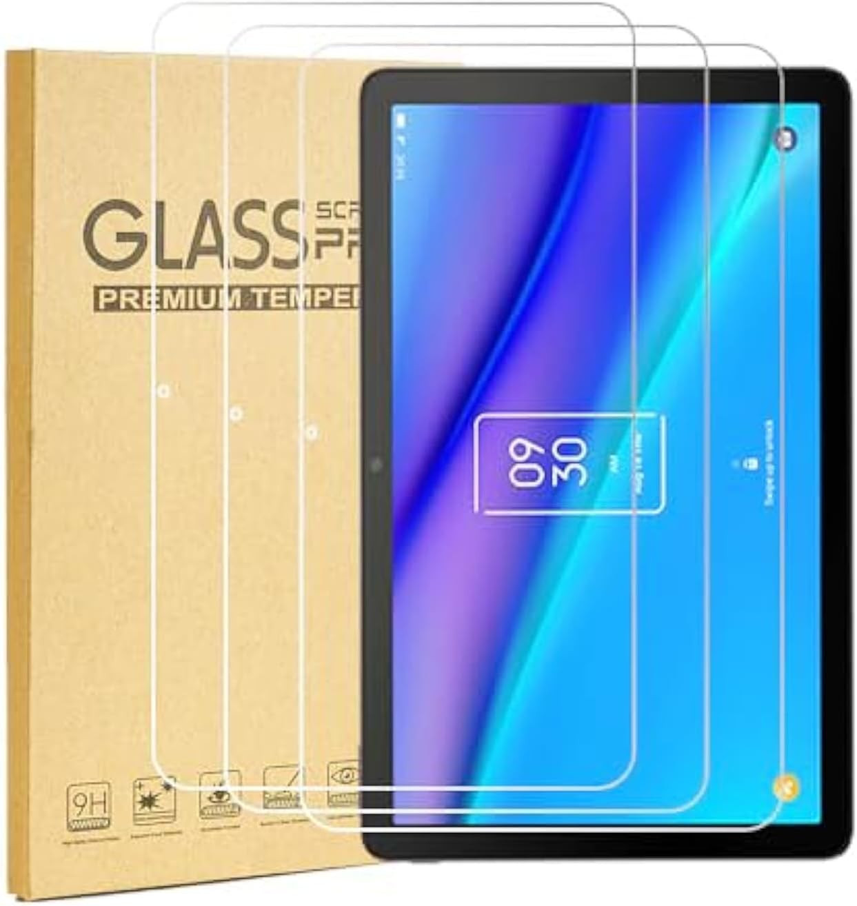 [3-Pack Screen Protector for TCL TAB 10 5G/TCL Tab 10S 10.1 Inch, Tempered