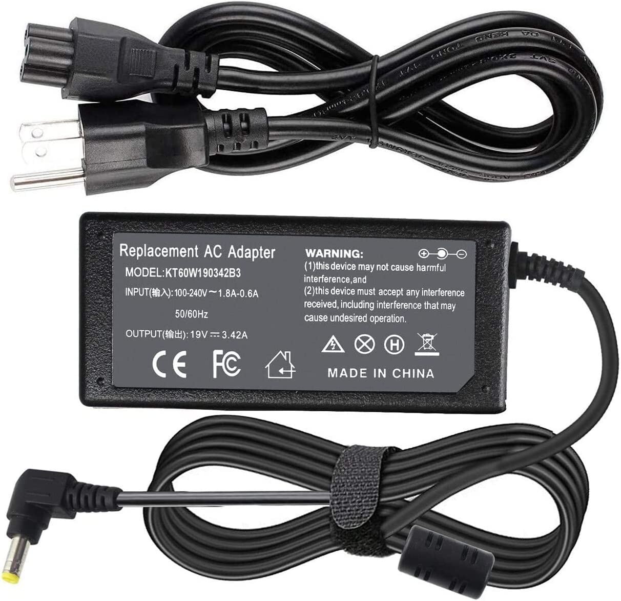 AC Adapter Charger For Asus R556LA-RH31(WX), F556UA-EB71, R554LA-RH31T(WX)  