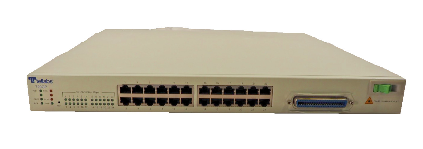 Tellabs ONT729GP 729GP Optical Network Terminal 24 Ports POE Enterprise GPON