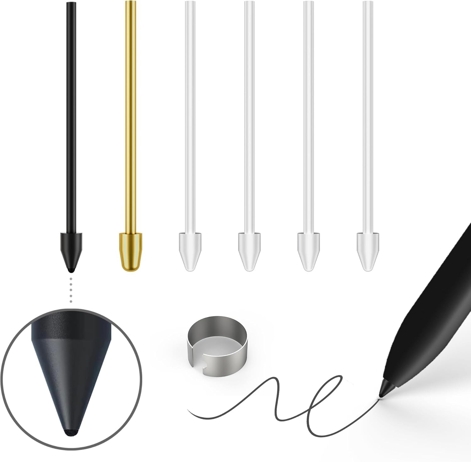 Soft/Metal Nibs/Tips Replacement for Samsung Galaxy Tab S10+/S10 Ultra S9/S9FE+/