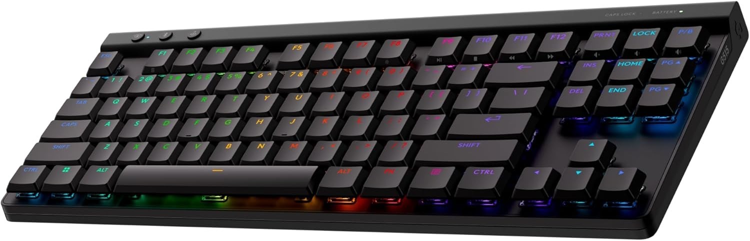 Logitech G515 Bluetooth Gaming Keyboard TKL Tactile Brown Mechanical Black