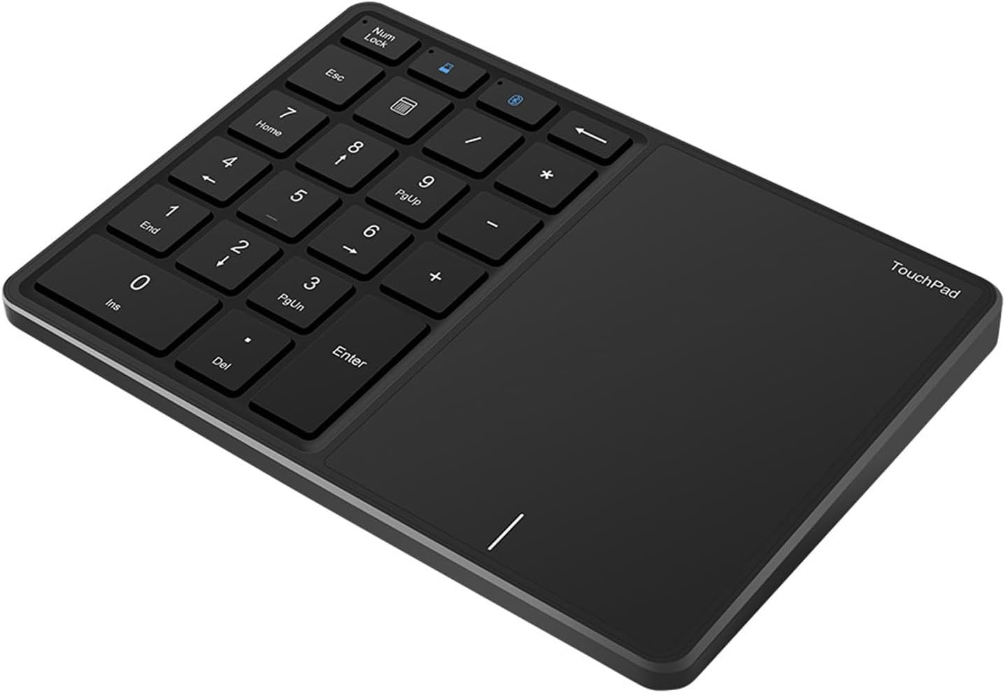 Numeric Keypad, 2 in 1 22 Keys 2.4G Touchpad Bluetooth 4.2 Number Pad, Type C Ch