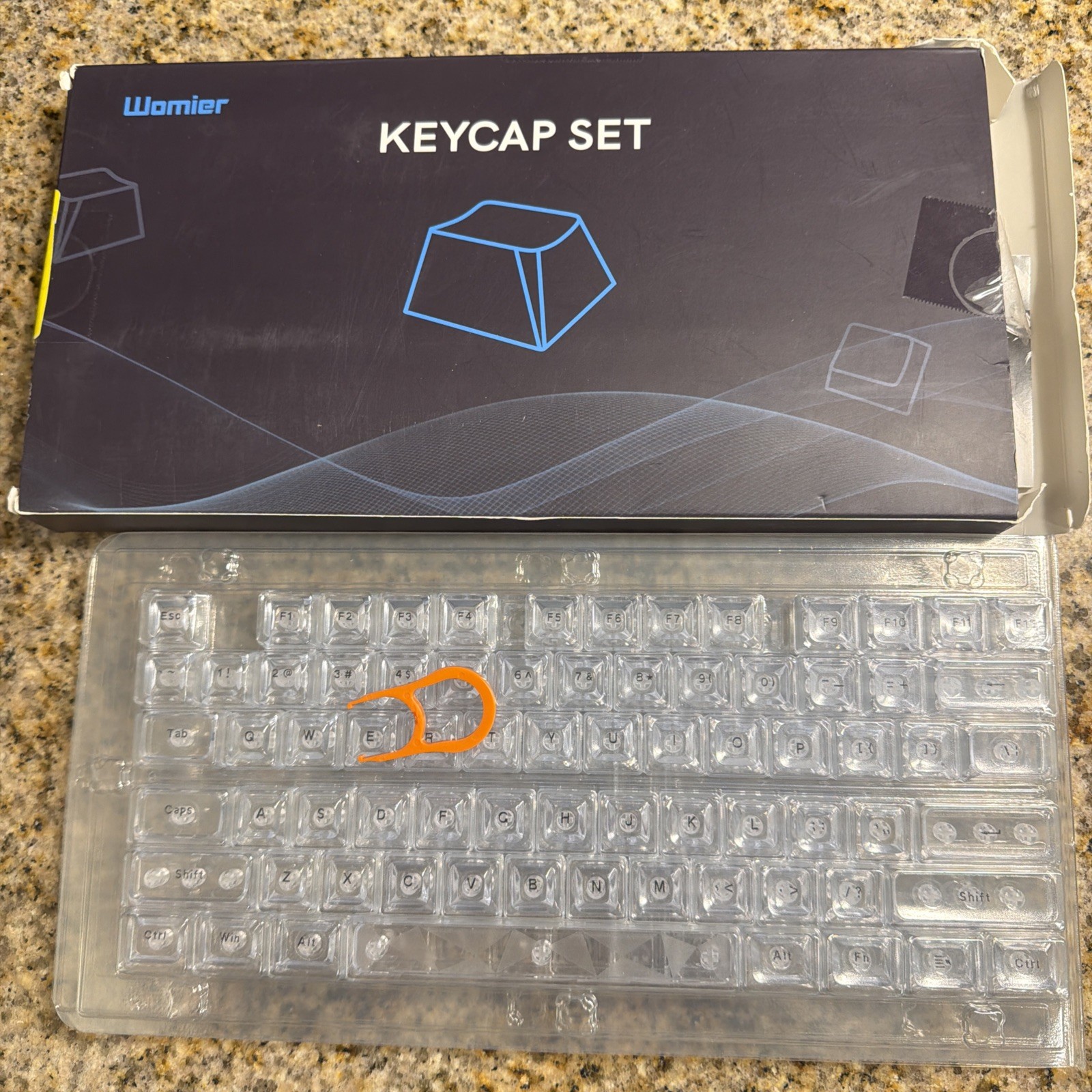 dagaladoo Clear keycaps,Transparent Keyboard keycaps,Jelly Key caps Set,Shine...