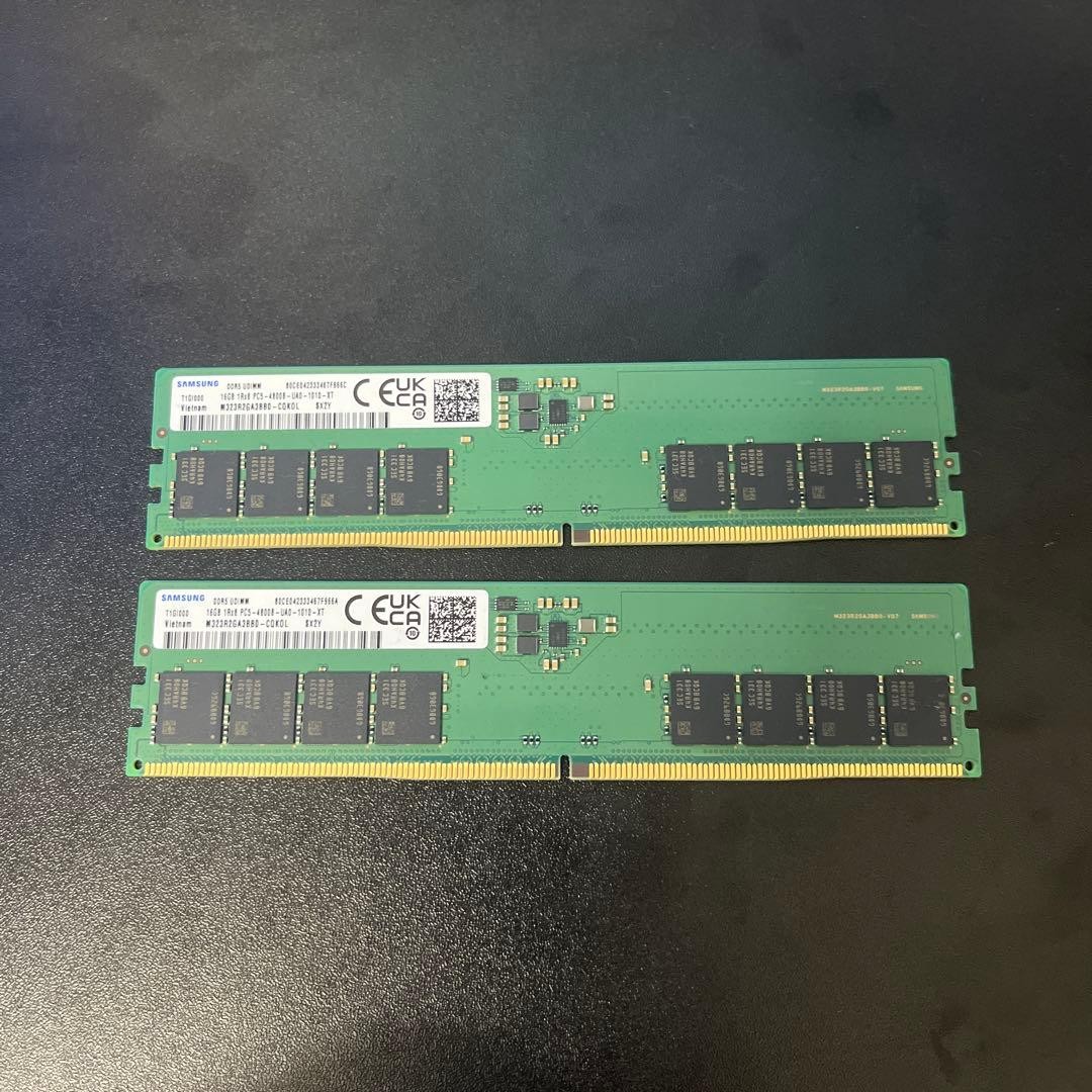 SAMSUNG DDR5-4800 32GB 16GBx2 Memory Modules Tested