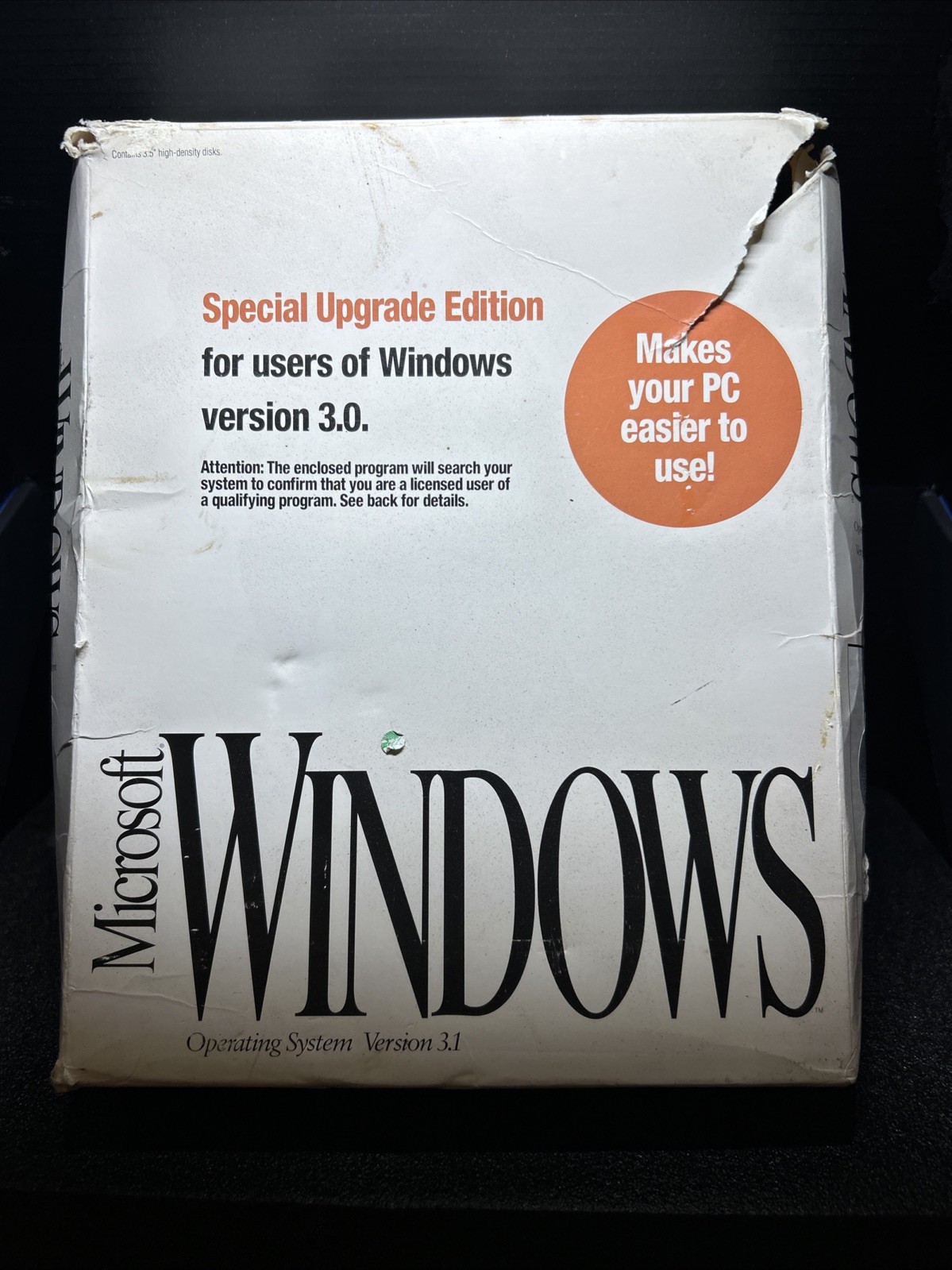 Vintage Microsoft Windows 3.0 Retail Box With 6 Discs 3.5" And Booklet - Used