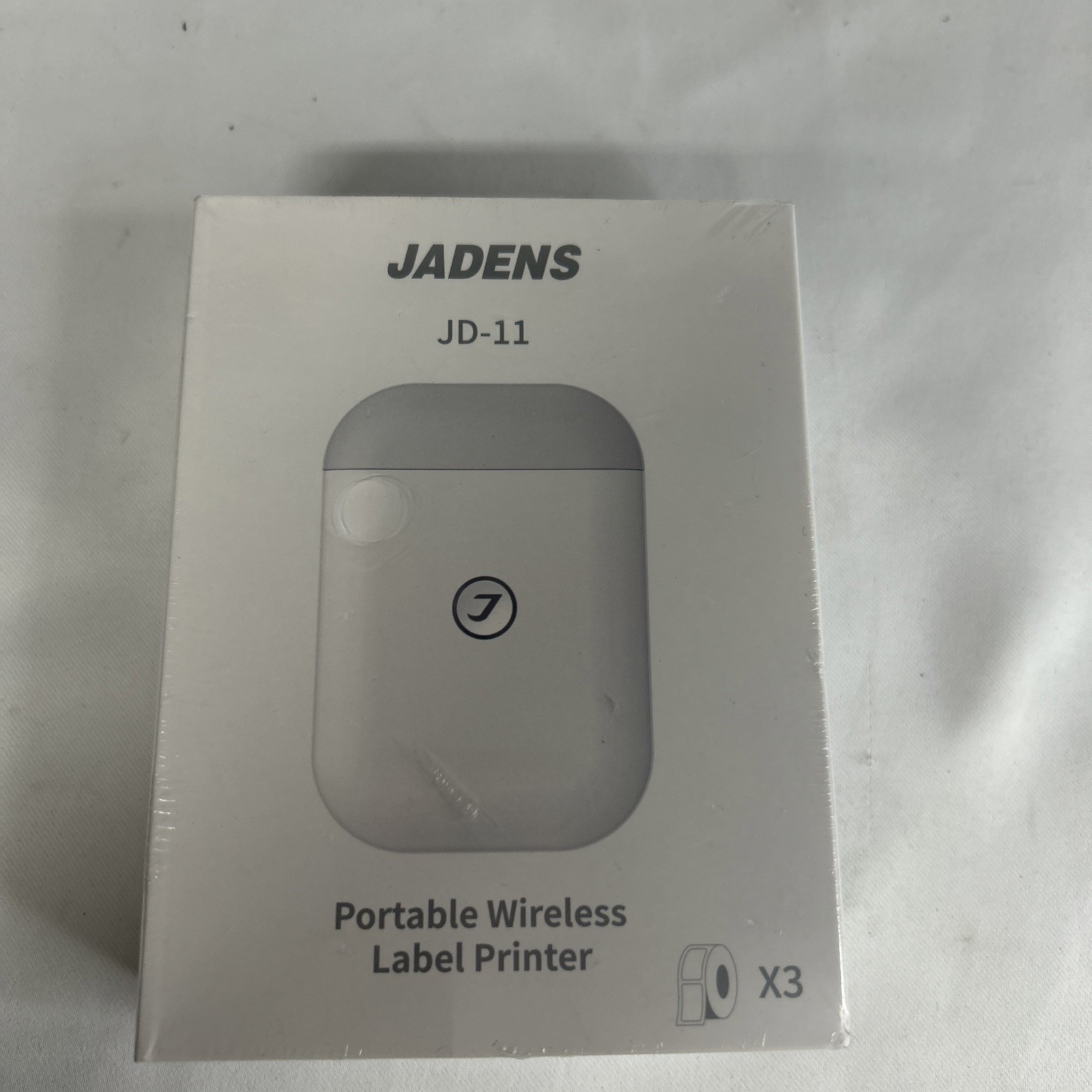 Jadens JD-11 Portable Wireless Label Printer No Ink Bluetooth Smart Grey-White