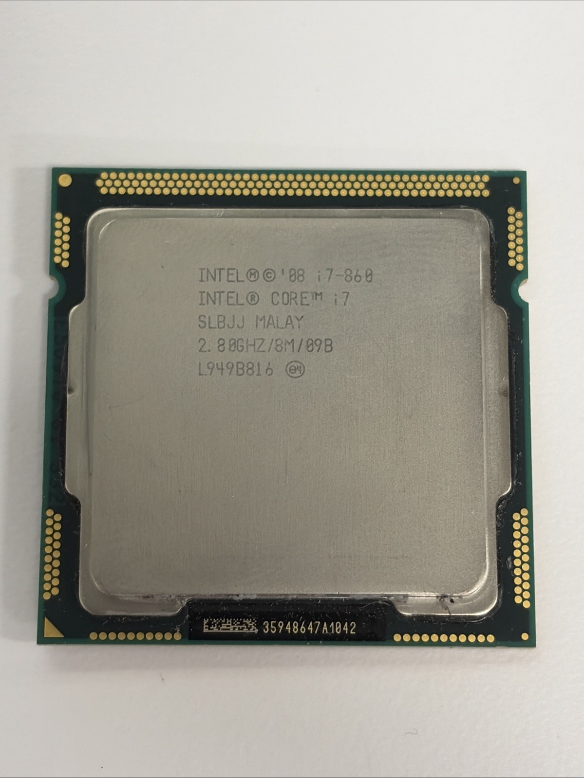 Intel Core i7-860 2.8GHz Quad Core CPU LGA1156 SLBJJ Tested