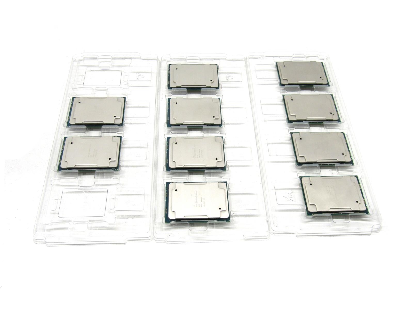 10x Various Intel Xeon Gold Server CPUs | 5x SR3B2, 2x SR3J3, 2x SR3AT, 1x SR3GB