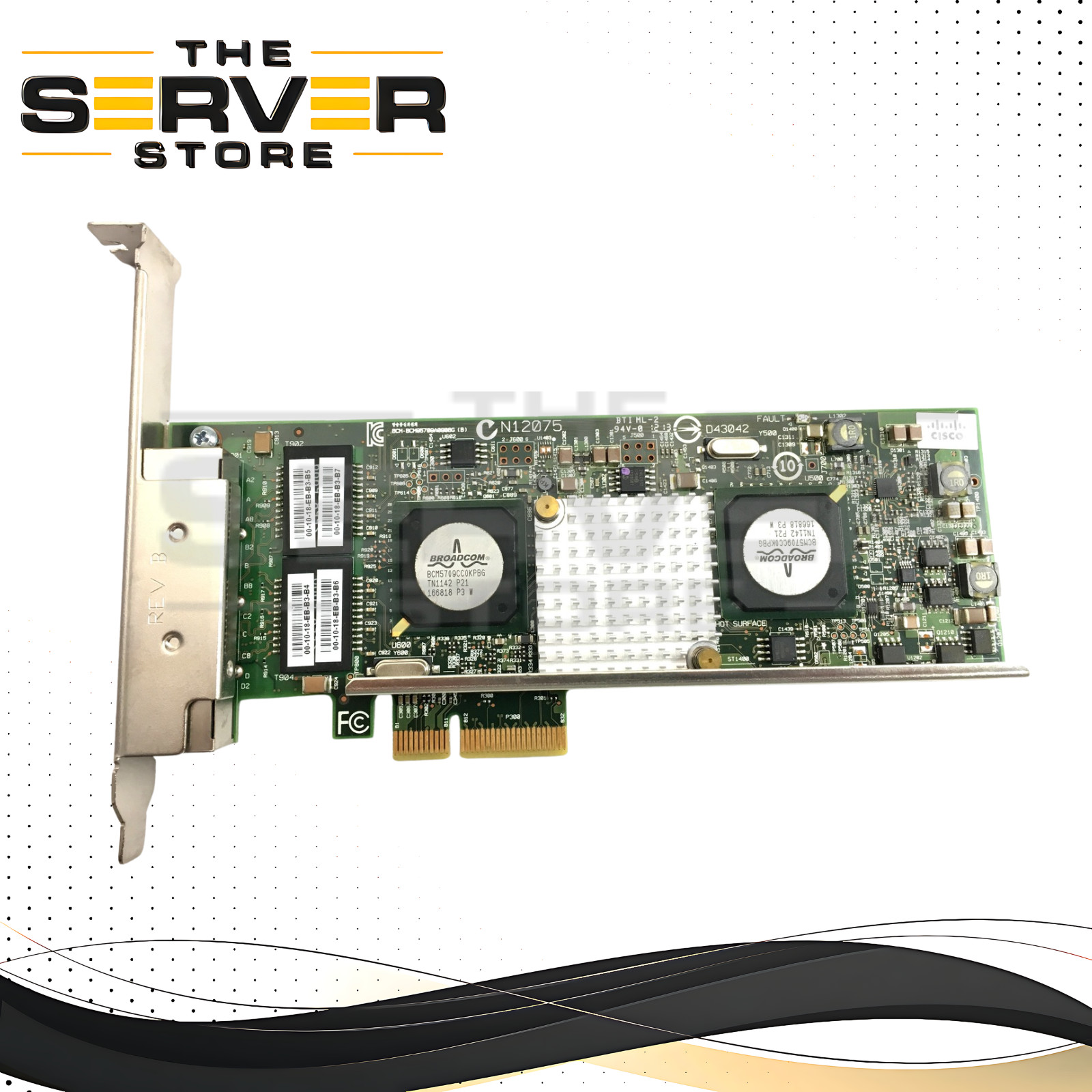 CISCO BROADCOM NETXTREME II 5709 QUAD-PORT ETHERNET PCIE ADAPTER CARD