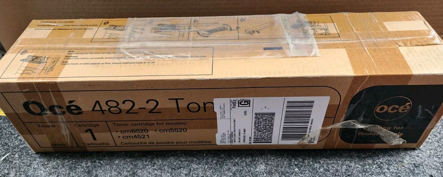 Genuine OCE 482-2 (Y) Toner Cartridges
