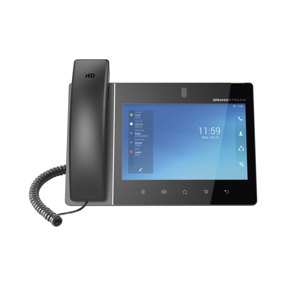 Grandstream GXV3480 Android 11 IP Phone, 16 SIP lines with 16 accounts, 8"