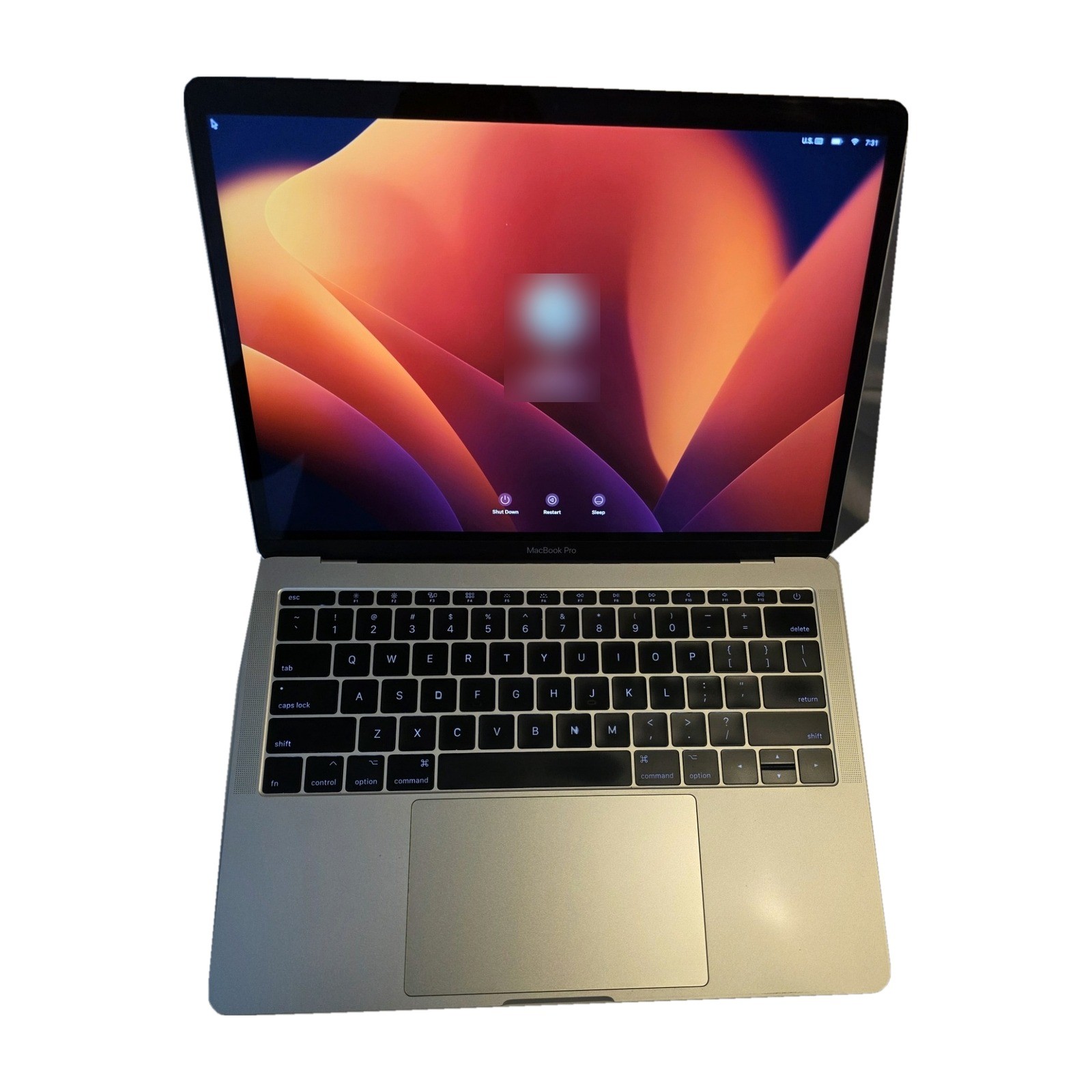 Apple MacBook Pro 13" 2017 A1708 i5 2.3GHz 16GB RAM 256GB SSD Ventura Silver