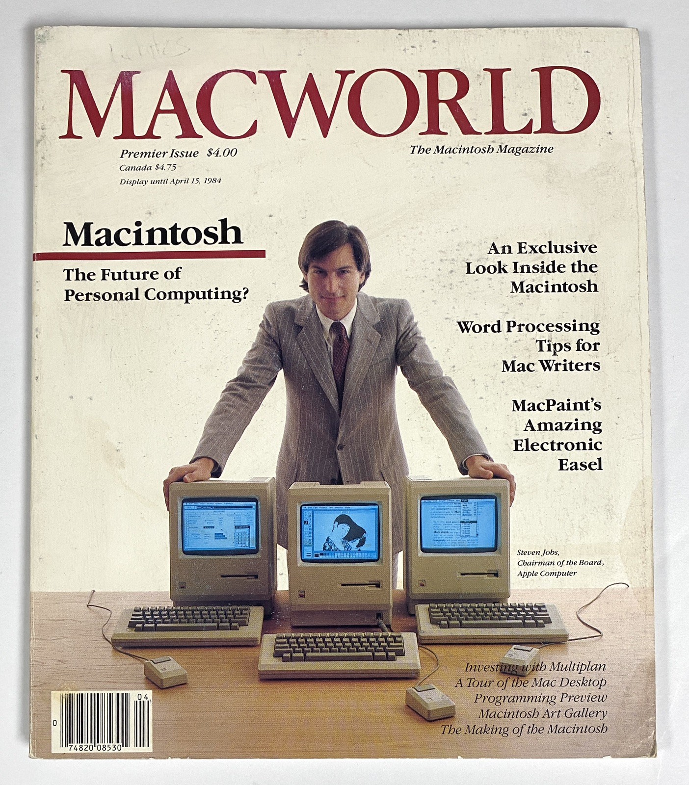 Macworld #1 Premier Issue (1984) – Macintosh Magazine Featuring Steve Jobs Cover