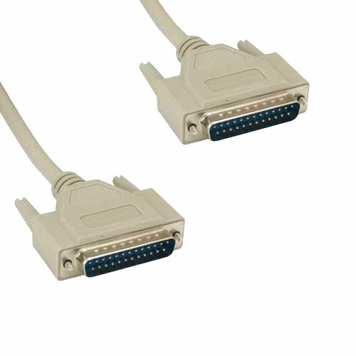 50 ft DB25 Serial Cable Male to Male for Printer Mice Keyboard Switch Box RS232