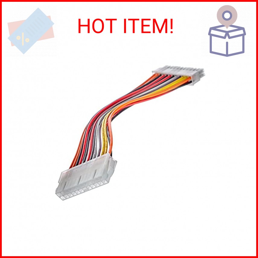StarTech.com 8in 24 Pin ATX 2.01 Power Extension Cable - Power extension cable -