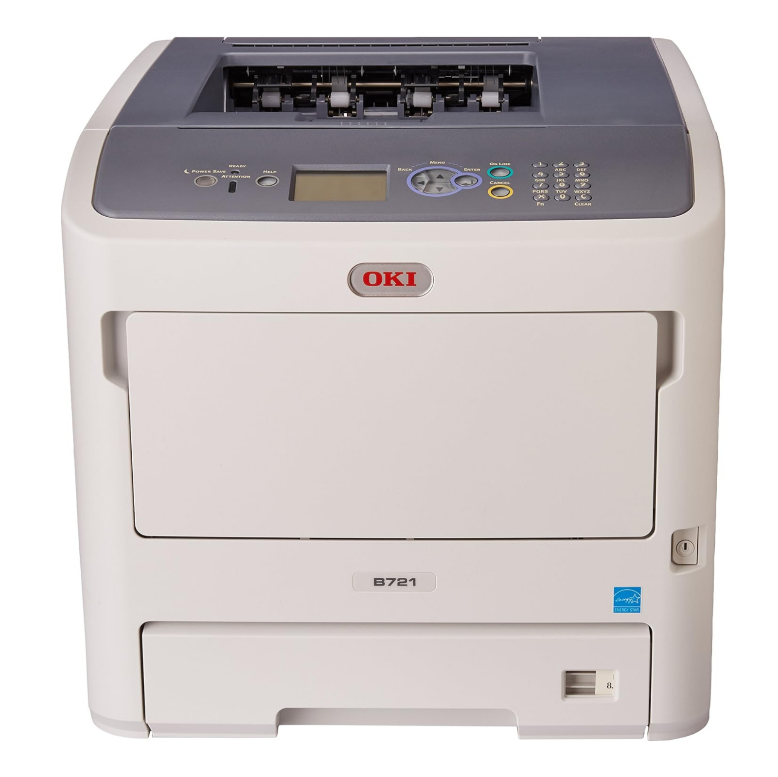 OKIDATA B721dn Digital Mono Printer 49ppm, 1200 dpi, 120V, 630-Sheets - 62442001