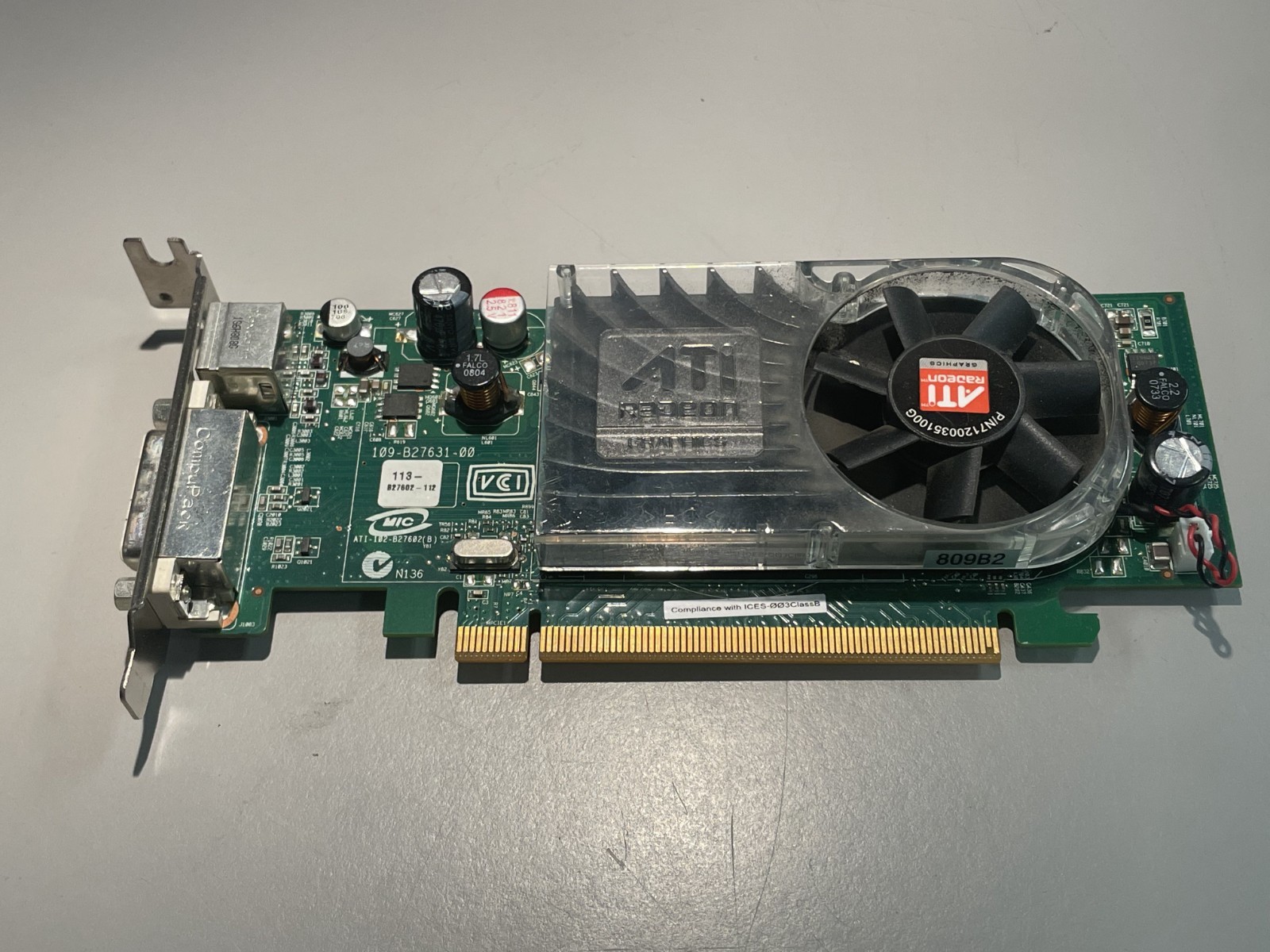 ATI Radeon Video Card ATI-102-B27602(B) PCI Express Green - Used
