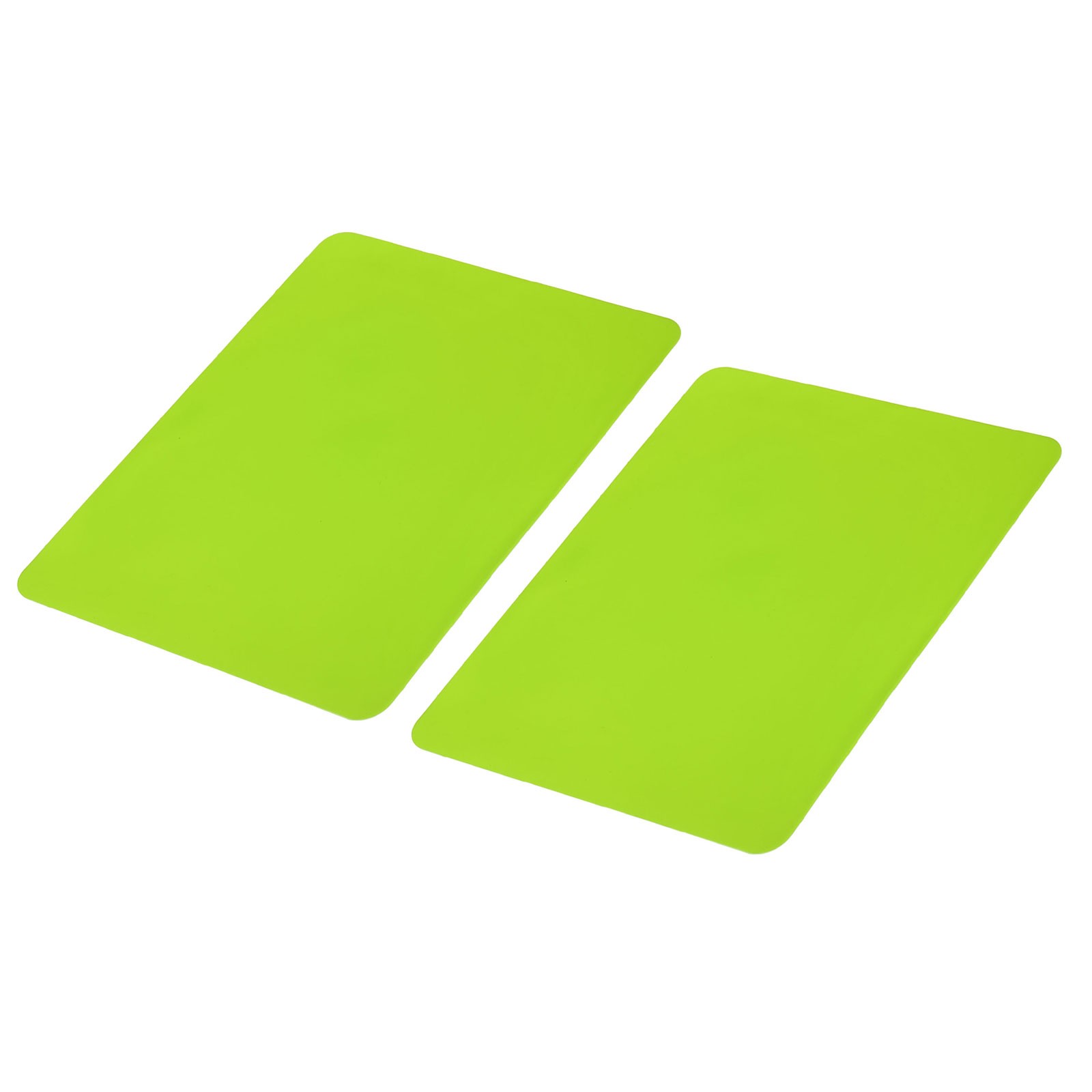 2Pcs Silicone Mat Non-Slip Nonstick Sheets Protector Green 11.73x9.06 Inch