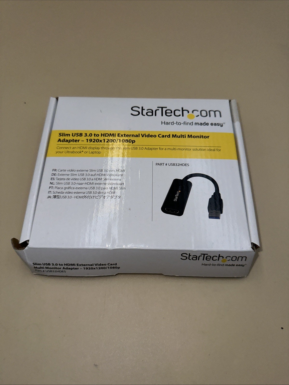 #N42- StarTech.com Slim USB 3.0 to VGA External Video Card Multi Monitor Adapter