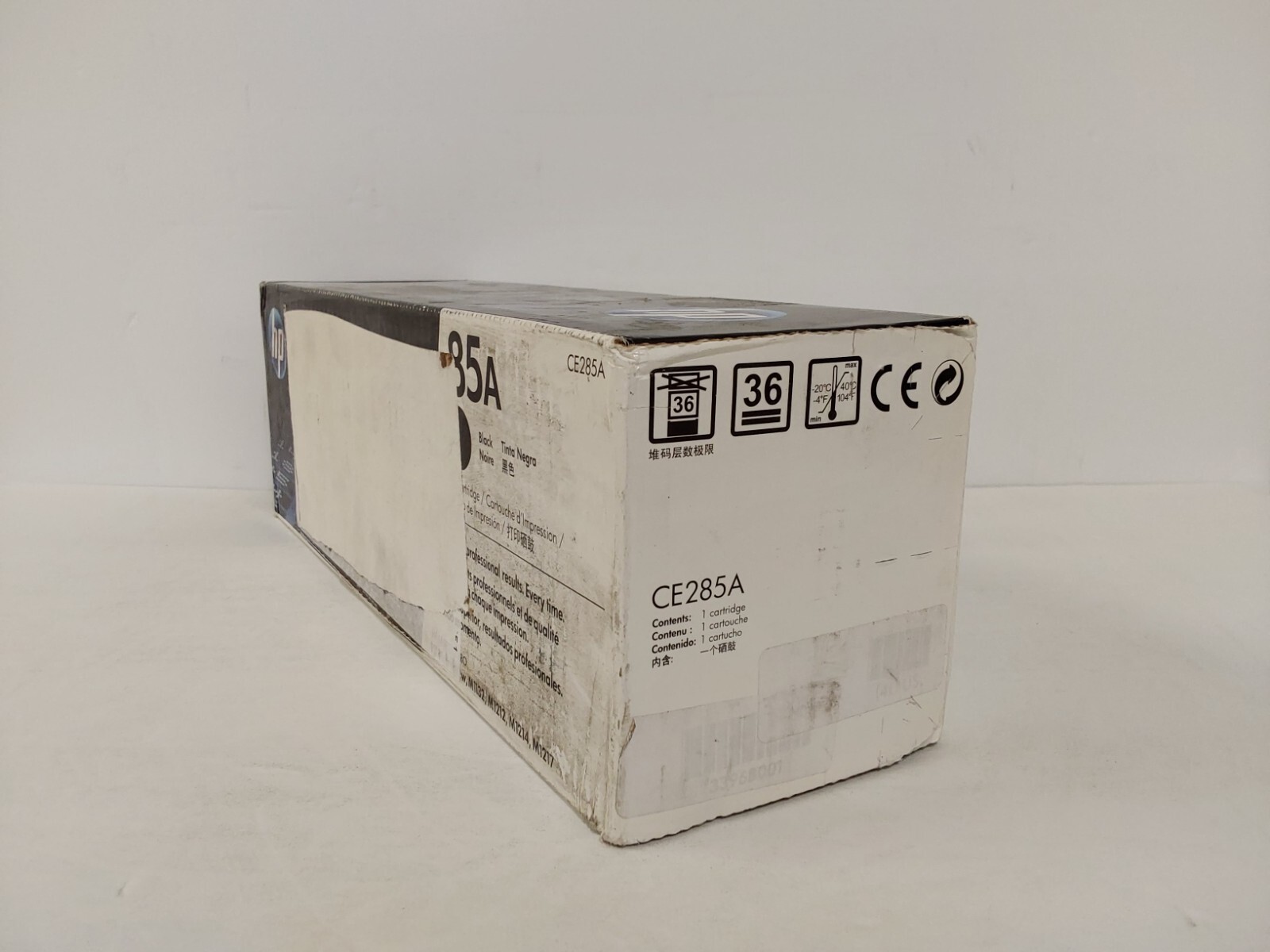 Original HP 85A Black Toner Cartridge LaserJet Pro P1102 (CE285A) Damaged Box