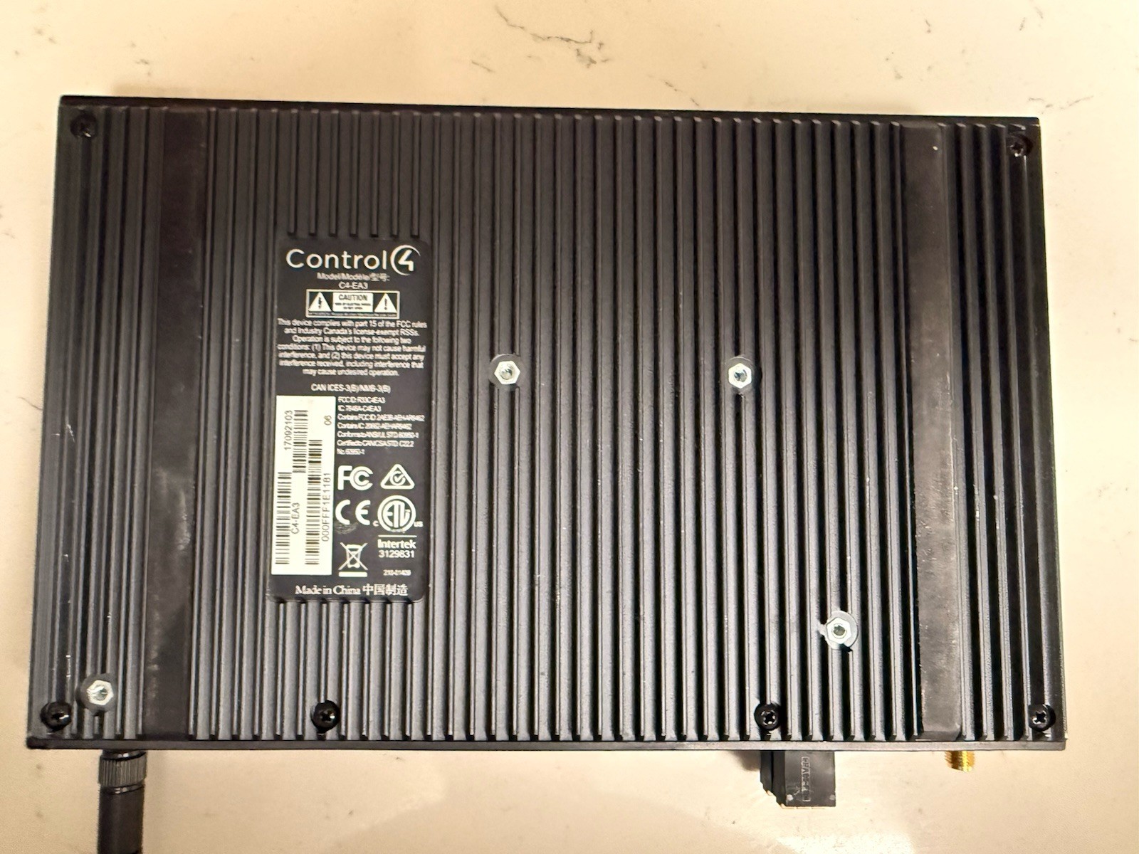 Control4 C4-EA3 Router Wired Ethernet (RJ-45) Network Device Black